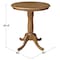 International Concepts Round 30 in Round Top Pedestal Table, 34.9 inH, Pecan, 30 W, 30 L, 35.1 in H, Wood, Pecan K59-30RT-6B - alternate 4